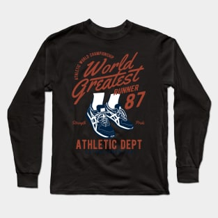 world greatest runner Long Sleeve T-Shirt